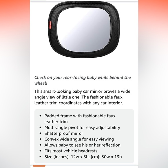 New (opened) but unused skip hop backseat mirror - Picture 6 of 6